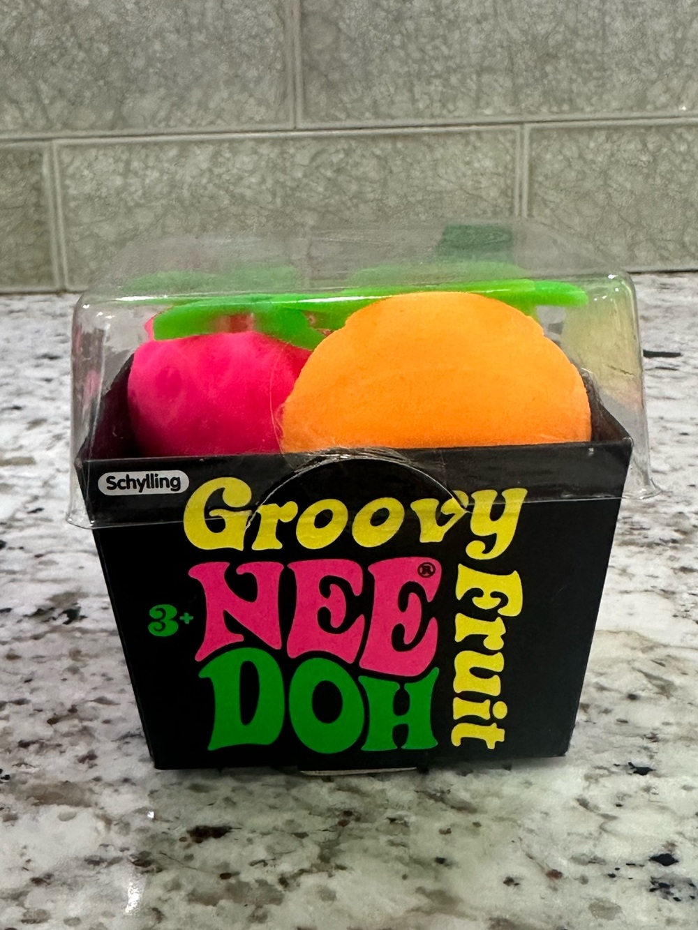 🍌🍓🍊 AUTHENTIC NeeDoh GROOVY FRUIT — 3-PACK! 🍊🍓🍌